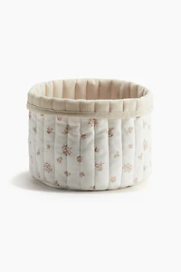 Small Quilted Storage Basket