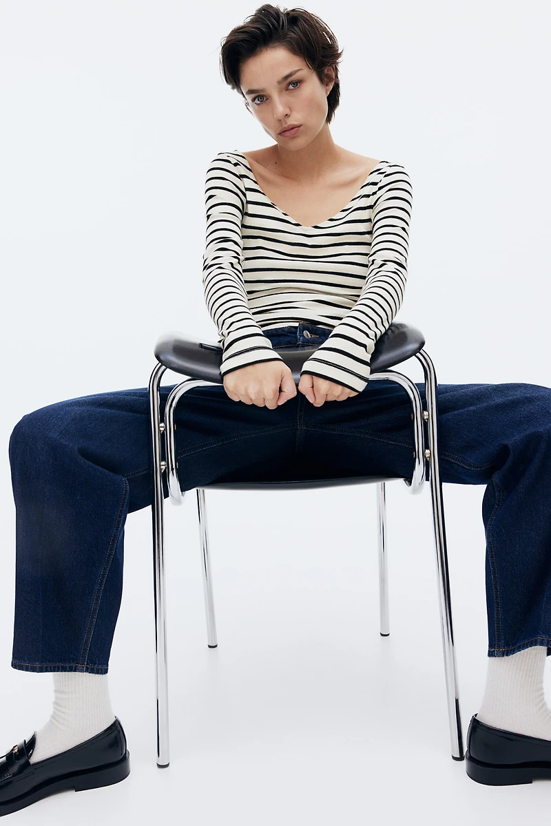 Haut en tricot fin