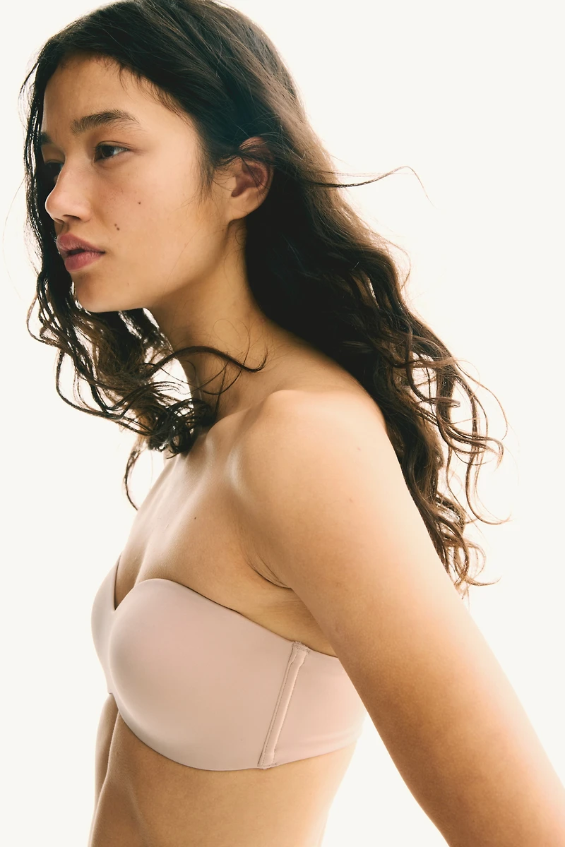 Padded Microfiber Bandeau Bra