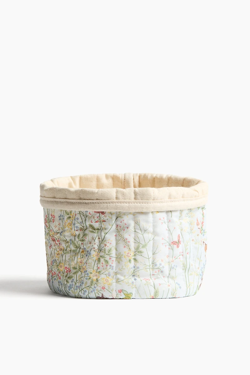 Small Quilted Storage Basket