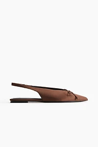 Bow-Decorated Slingbacks