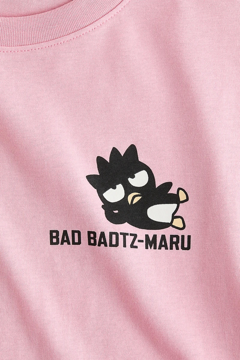 T-shirt en coton imprimé