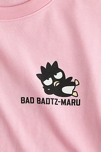 T-shirt en coton imprimé