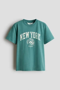 Printed cotton T-shirt