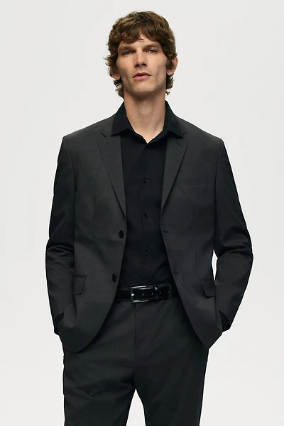 Slim Fit Wool-Blend Jacket