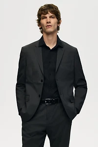 Slim Fit Wool-Blend Jacket