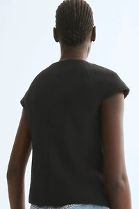 Button-Front Top