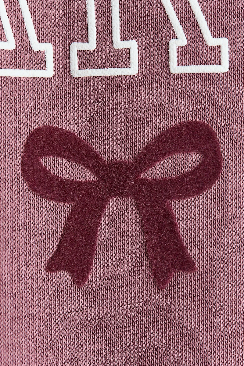 Brushed-Inside Sweatshirt with Printed Motif
