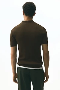Slim-Fit Half-Zip Polo Shirt