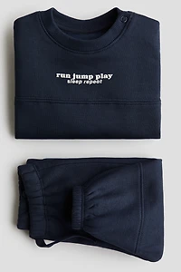 2-Piece Brushed-Inside Sweatsuit