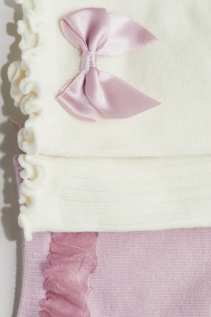 3-pack Socks with Overlocked Trim