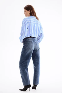 Oversized Linen-Blend Shirt