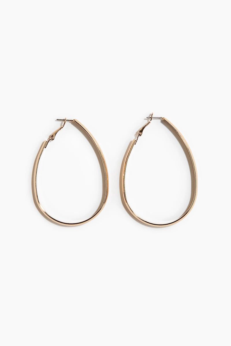 Oval Hoop Earrings