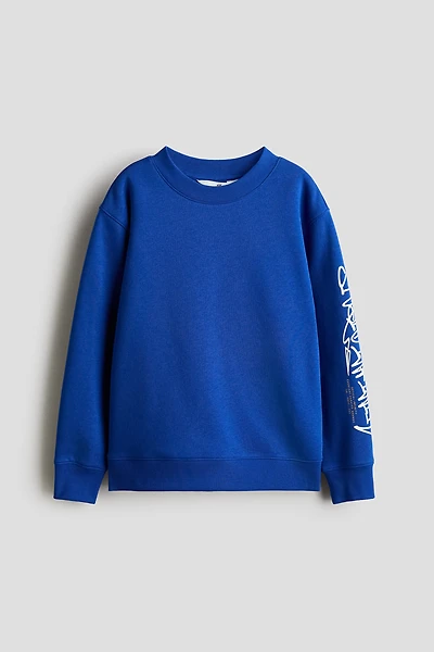 Sweatshirt with Printed Motif