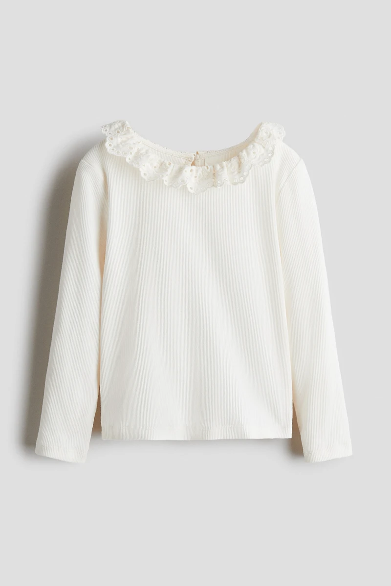 Ruffle-Collar Top