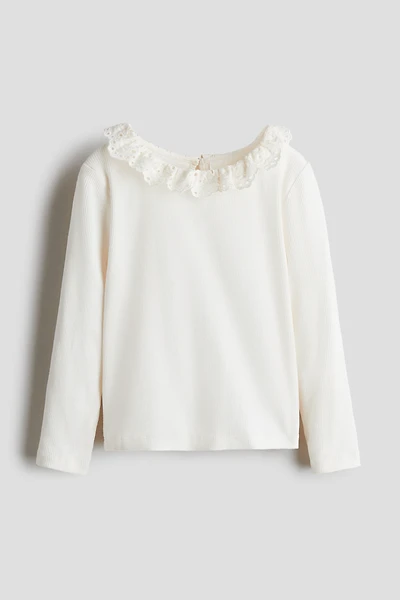 Ruffle-Collar Top