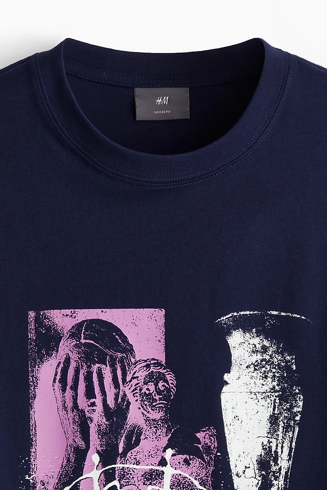 H&M Loose Fit Printed T-shirt Upper Canada Mall