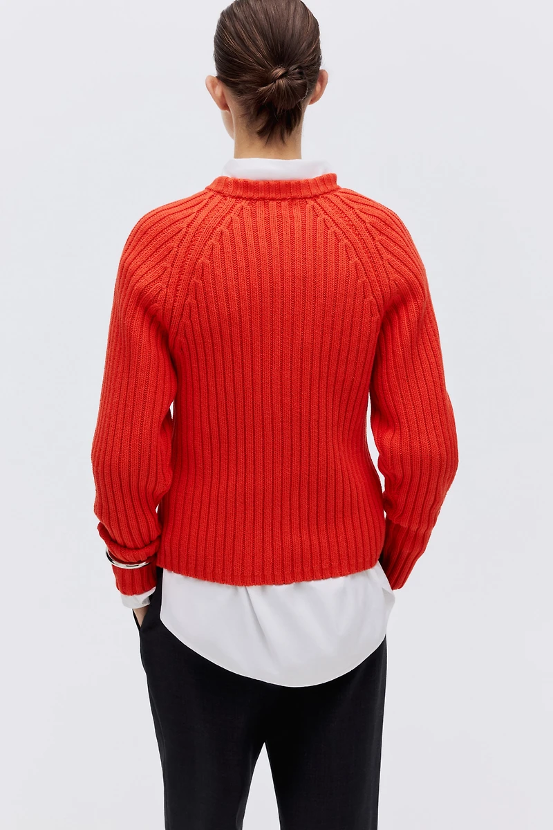 Rib-Knit Sweater