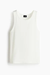 Slim-Fit Ribbed Tank Top
