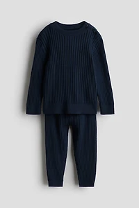 2-piece Rib-Knit Cotton Set