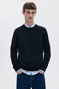 Regular-Fit Fine-Knit Sweater