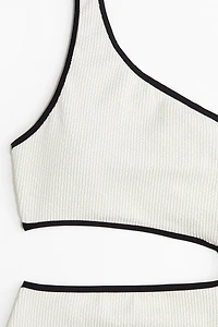 One-Shoulder Cutout Swimsuit