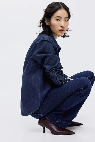 Bottines chaussettes en cuir