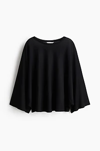 Batwing-Sleeved Jersey Top