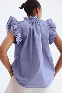 Ruffle-Trimmed Blouse