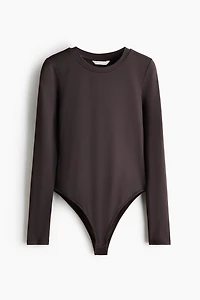 Long-Sleeved Microfiber Bodysuit