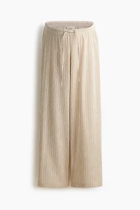 Pantalon texturé MAMA à cordon de serrage