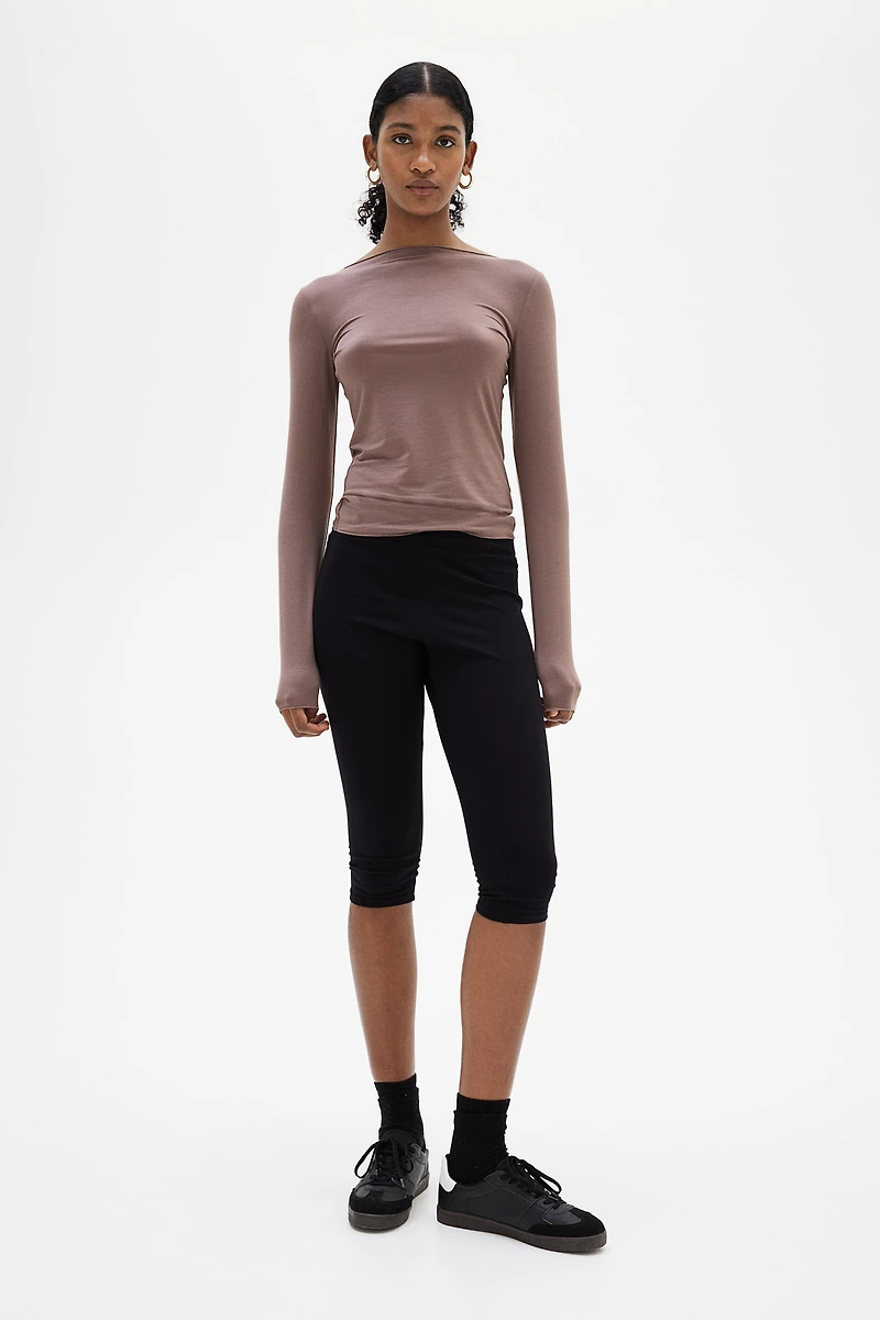 Sheer Jersey Top