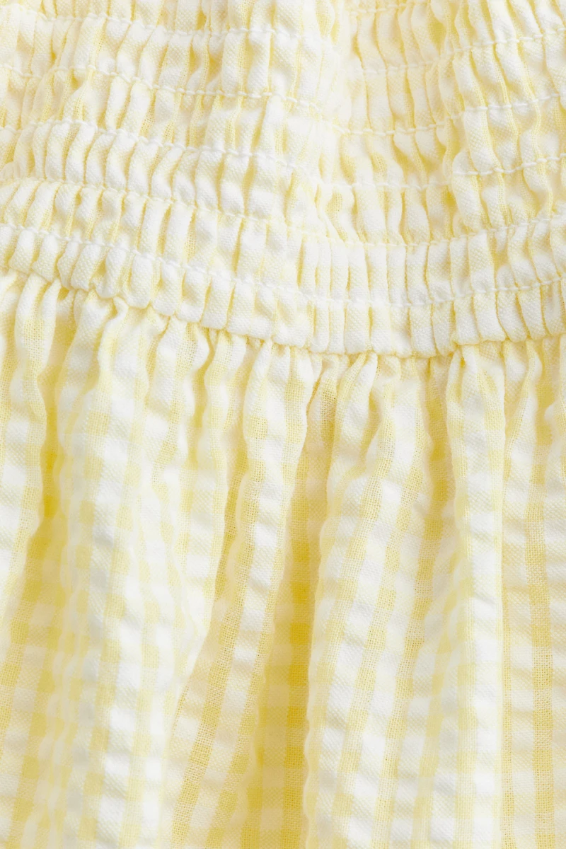 Smocked Seersucker Dress
