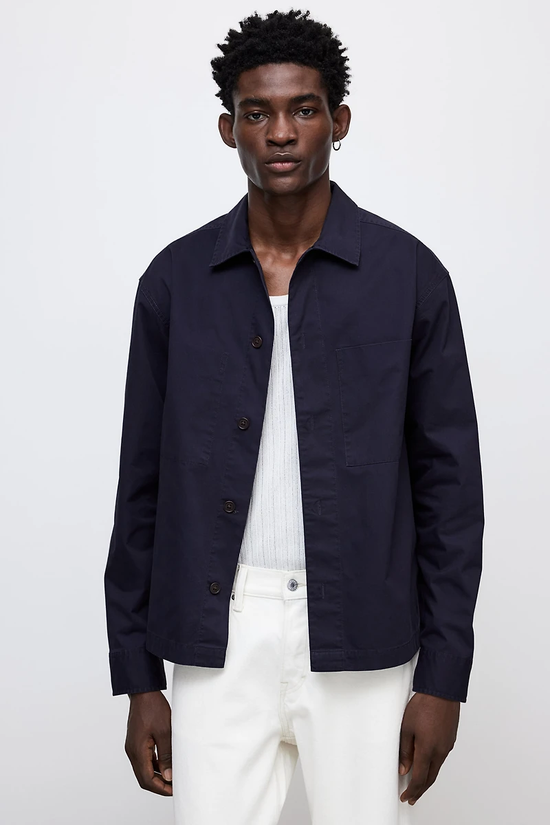 Regular Fit Twill Overshirt