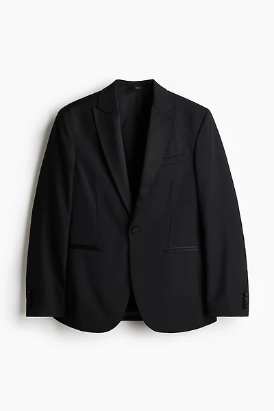Slim-Fit Wool-Blend Tuxedo Jacket