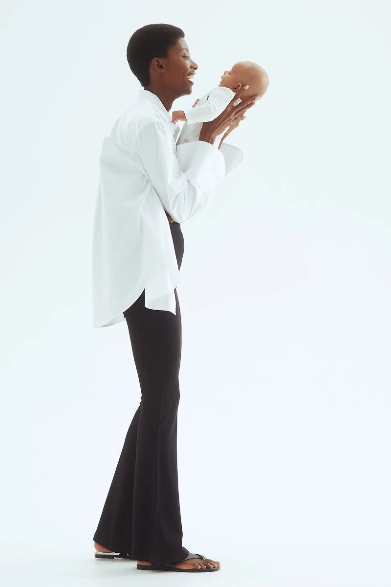 MAMA Flared Jersey Pants