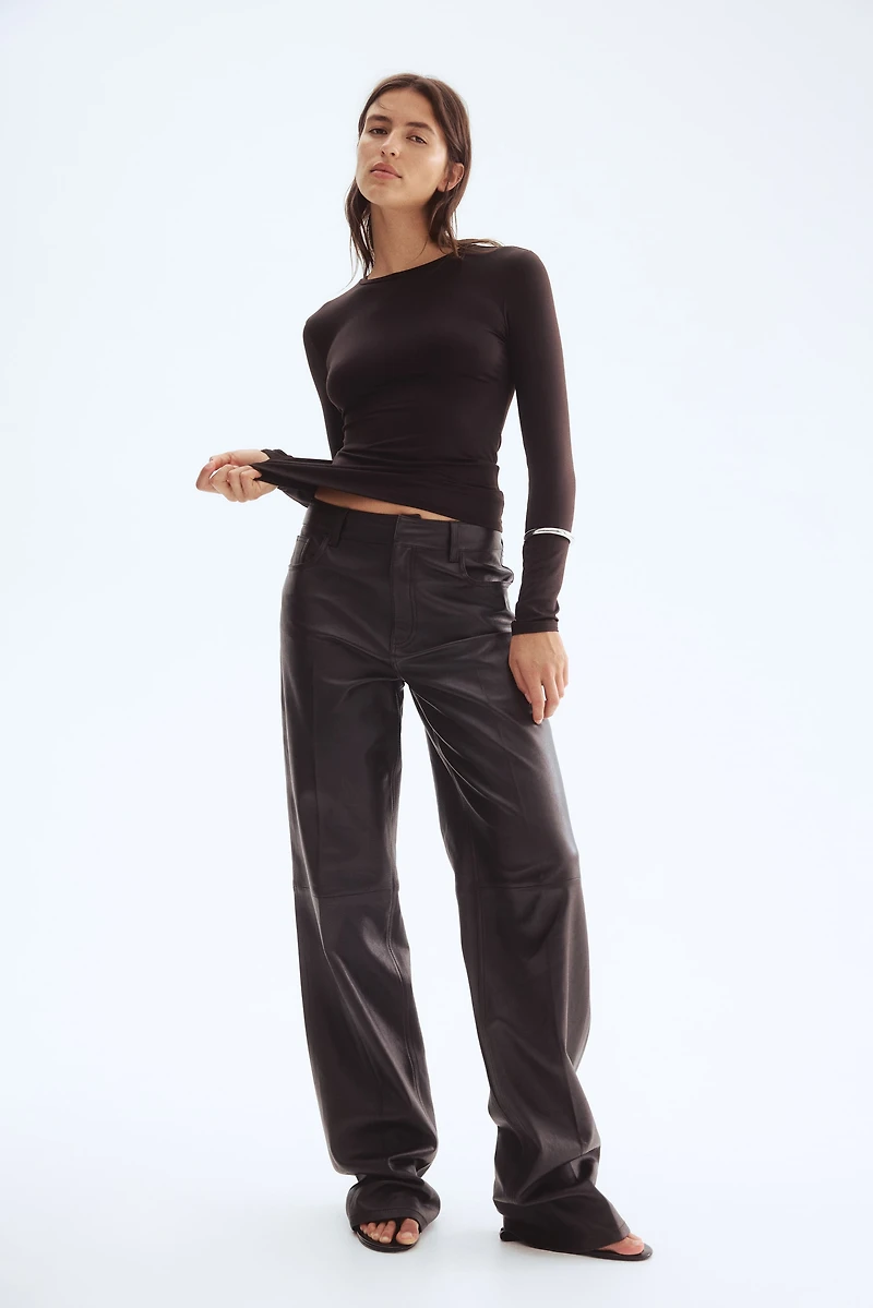 Long-sleeved Microfiber Top