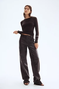 Long-sleeved Microfiber Top