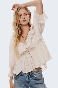 Jean taille basse évasé