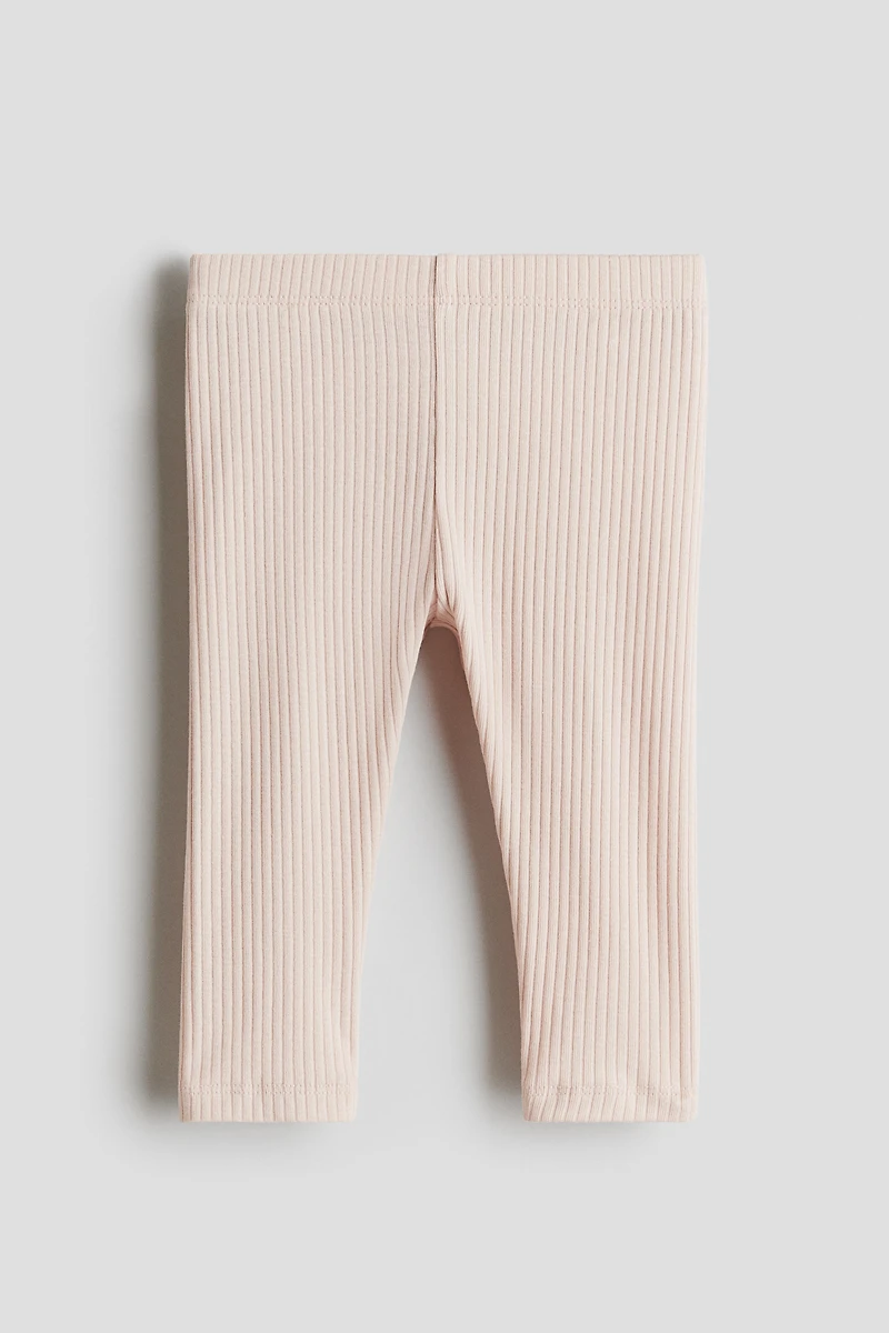 Ribbed Cotton Leggings