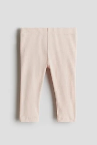 Ribbed Cotton Leggings