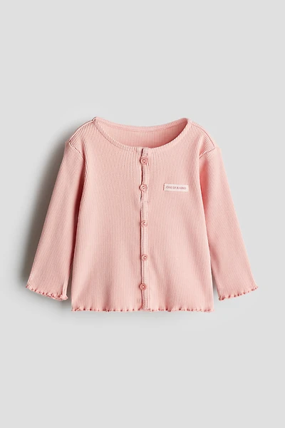 Button-Detail Jersey Top