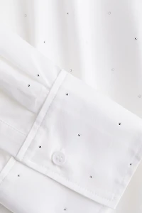 Chemise grande taille ornée de strass
