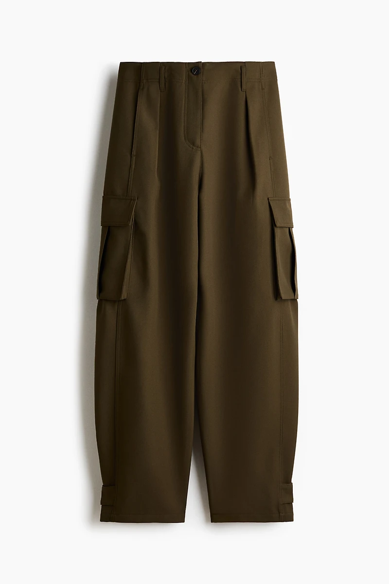 Pantalon cargo avec jambes tonneau