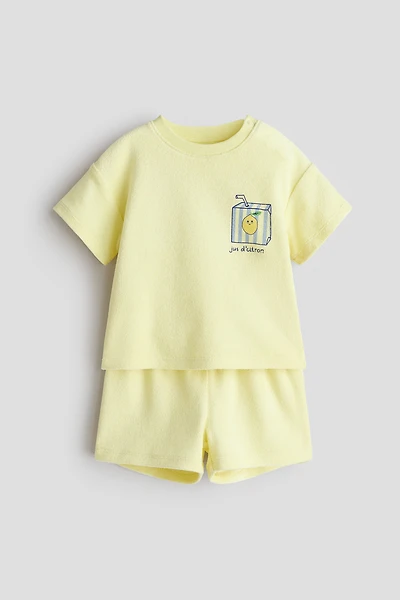 Ensemble 2 pièces en tissu éponge