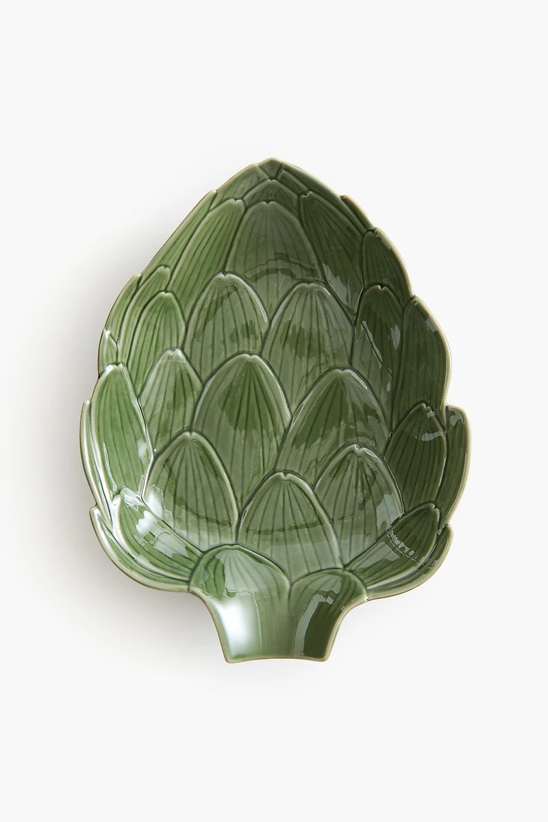 Large Decorative Stoneware Serving Bowl