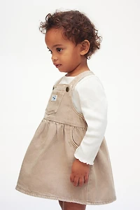 2-piece Denim Dress and Top Set