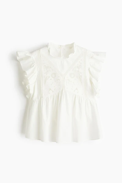 Embroidered Cotton Blouse