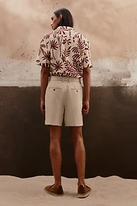 Relaxed-Fit Tailored Lyocell-Blend Shorts