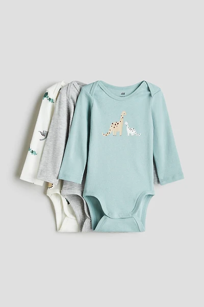 3-pack Printed Jersey Bodysuits